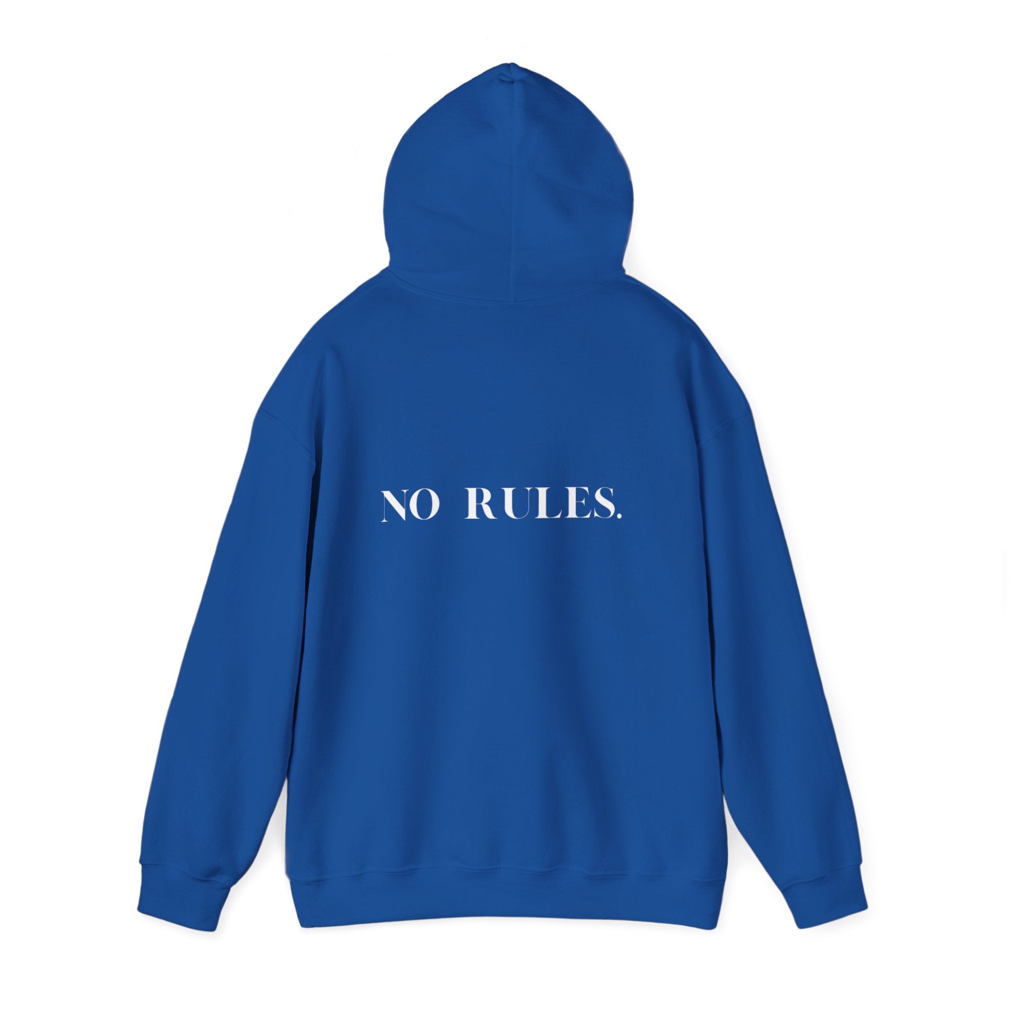 No Rules Black Hoodie – trendy unisex casual streetwear sweater