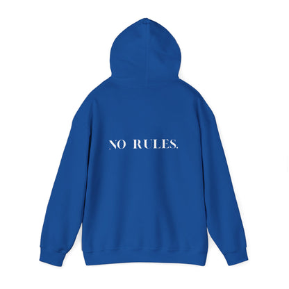 No Rules Black Hoodie – trendy unisex casual streetwear sweater