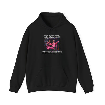 Partners in Crime Hooded Sweatshirt – fun best friend unisex hoodie