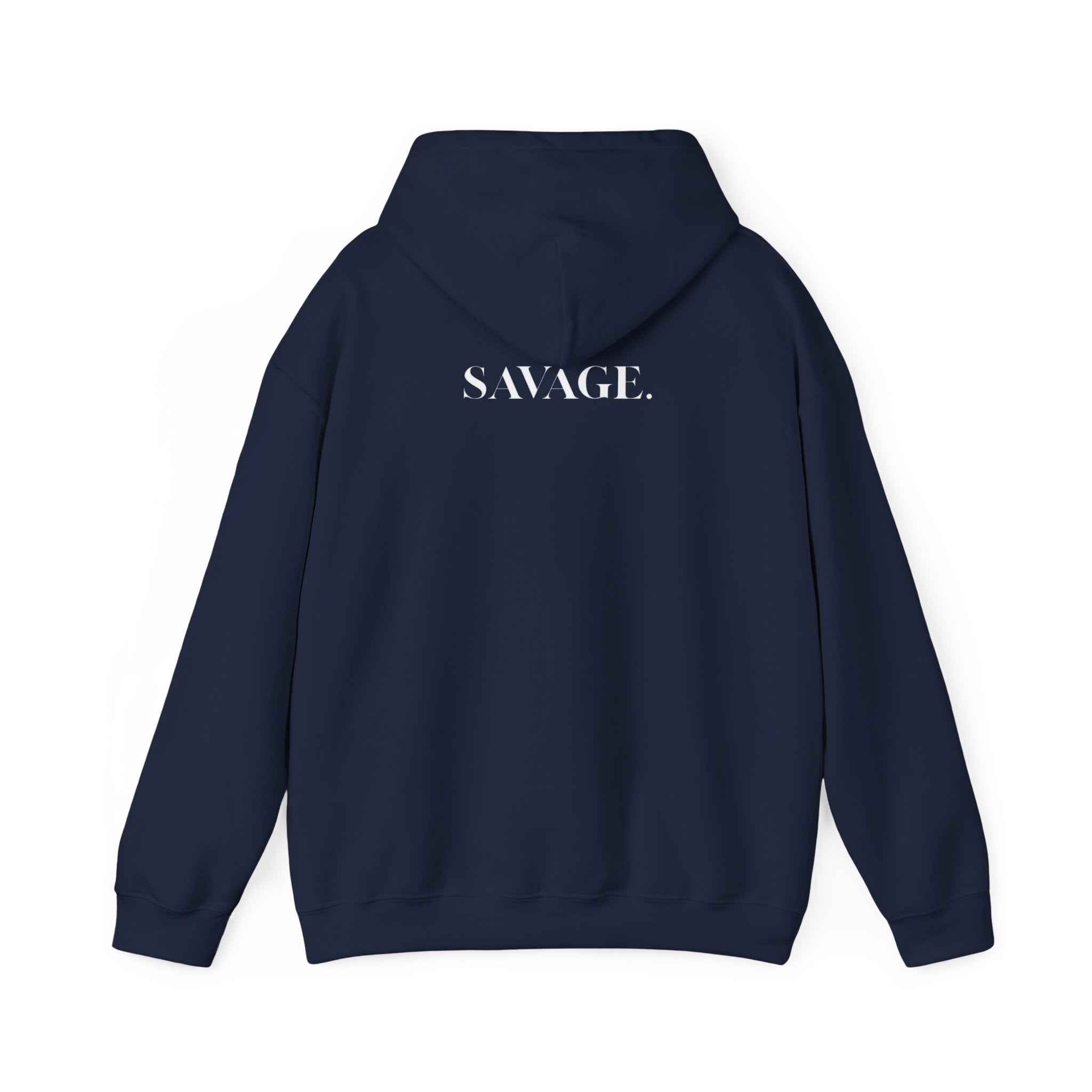 Savage Unisex Heavy Blend Hoodie – bold streetwear for confident comfort