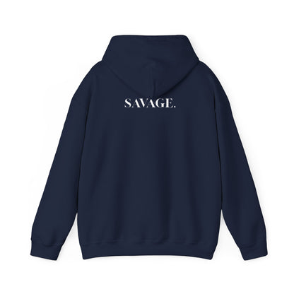 Savage Unisex Heavy Blend Hoodie – bold streetwear for confident comfort
