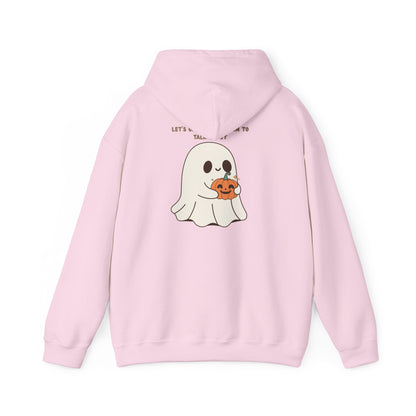 Ghost Pumpkin Hoodie Halloween Sweatshirt Cozy Fall Pullover