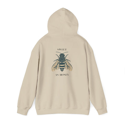 Bee Motif Unisex Hoodie – Organic Cotton Streetwear Sweatshirt