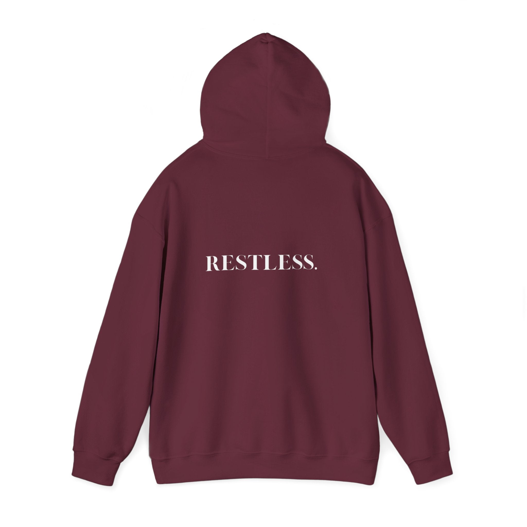 Restless Unisex Hoodie – motivational cozy sweatshirt for dreamers