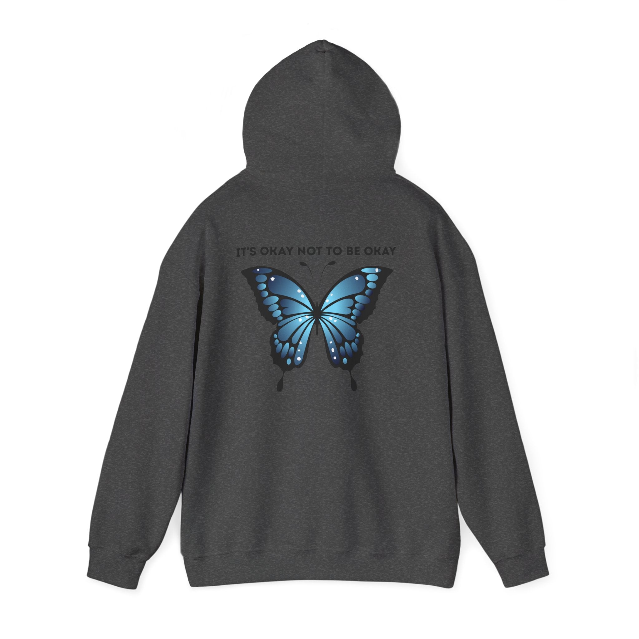 Mental Health Awareness Hoodie blue butterfly quote sweatshirt