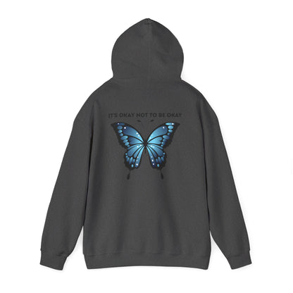 Mental Health Awareness Hoodie blue butterfly quote sweatshirt