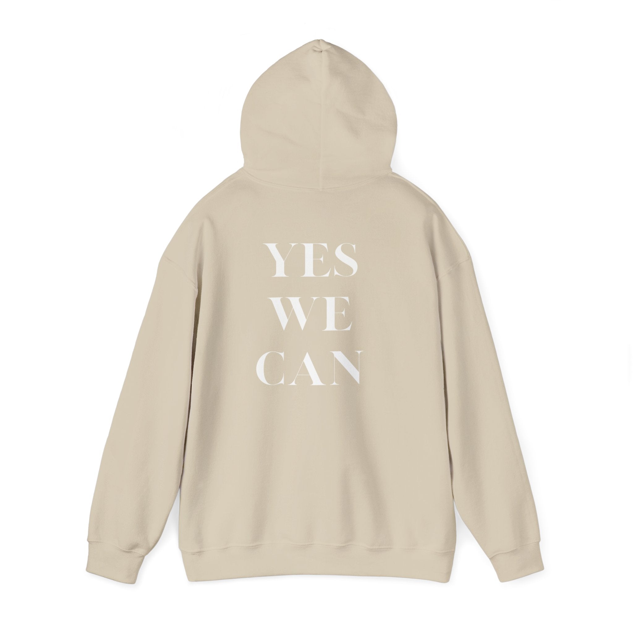 Yes We Can Unisex Hoodie motivational statement sweatshirt gift