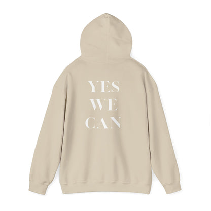 Yes We Can Unisex Hoodie motivational statement sweatshirt gift