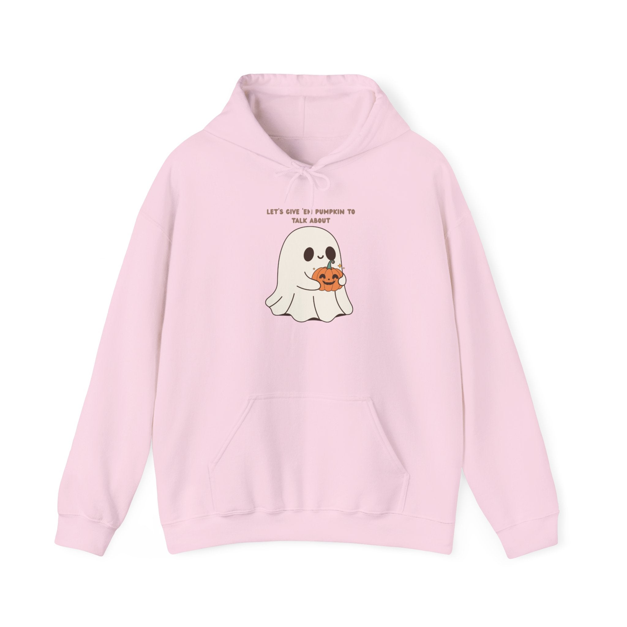 Ghost Pumpkin Hoodie Halloween Sweatshirt Cozy Fall Pullover