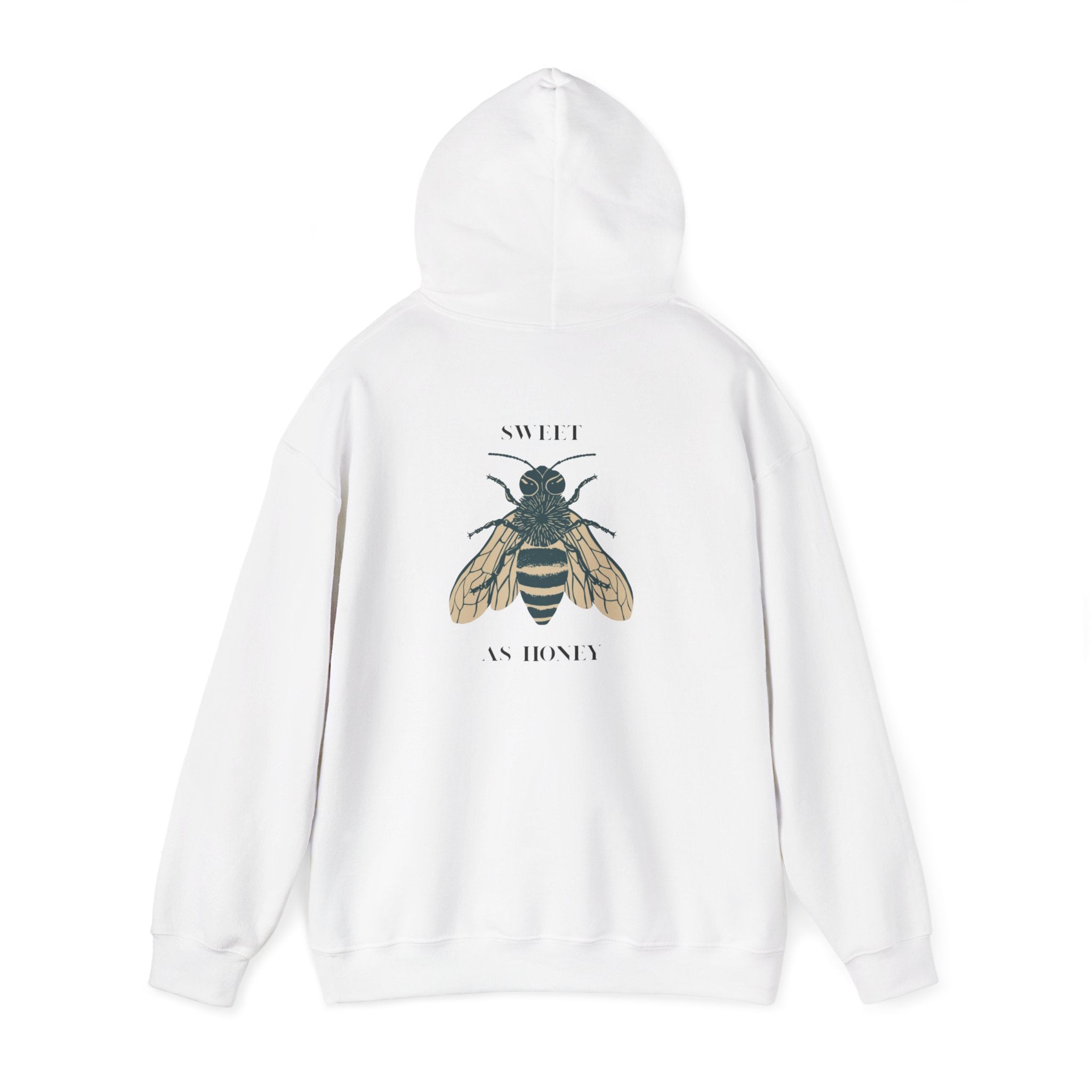 Bee Motif Unisex Hoodie – Organic Cotton Streetwear Sweatshirt