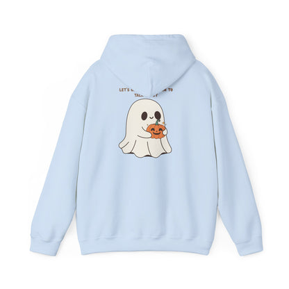 Ghost Pumpkin Hoodie Halloween Sweatshirt Cozy Fall Pullover