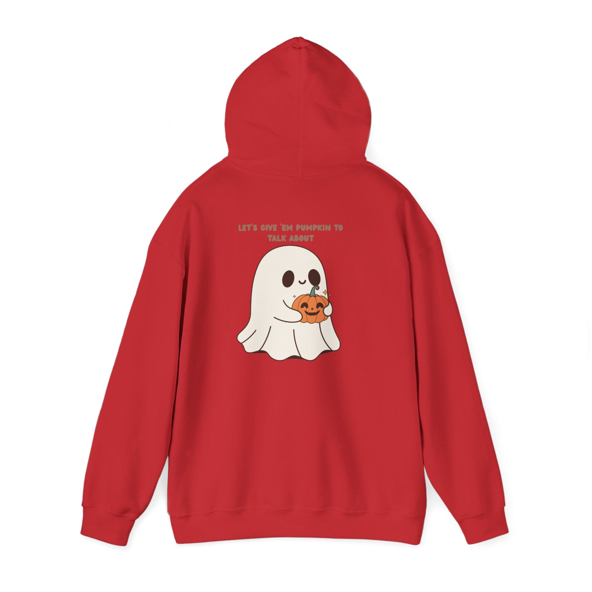 Ghost Pumpkin Hoodie Halloween Sweatshirt Cozy Fall Pullover