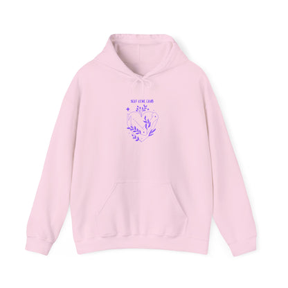 Floral Heart Hoodie cozy unisex sweatshirt for nature lovers