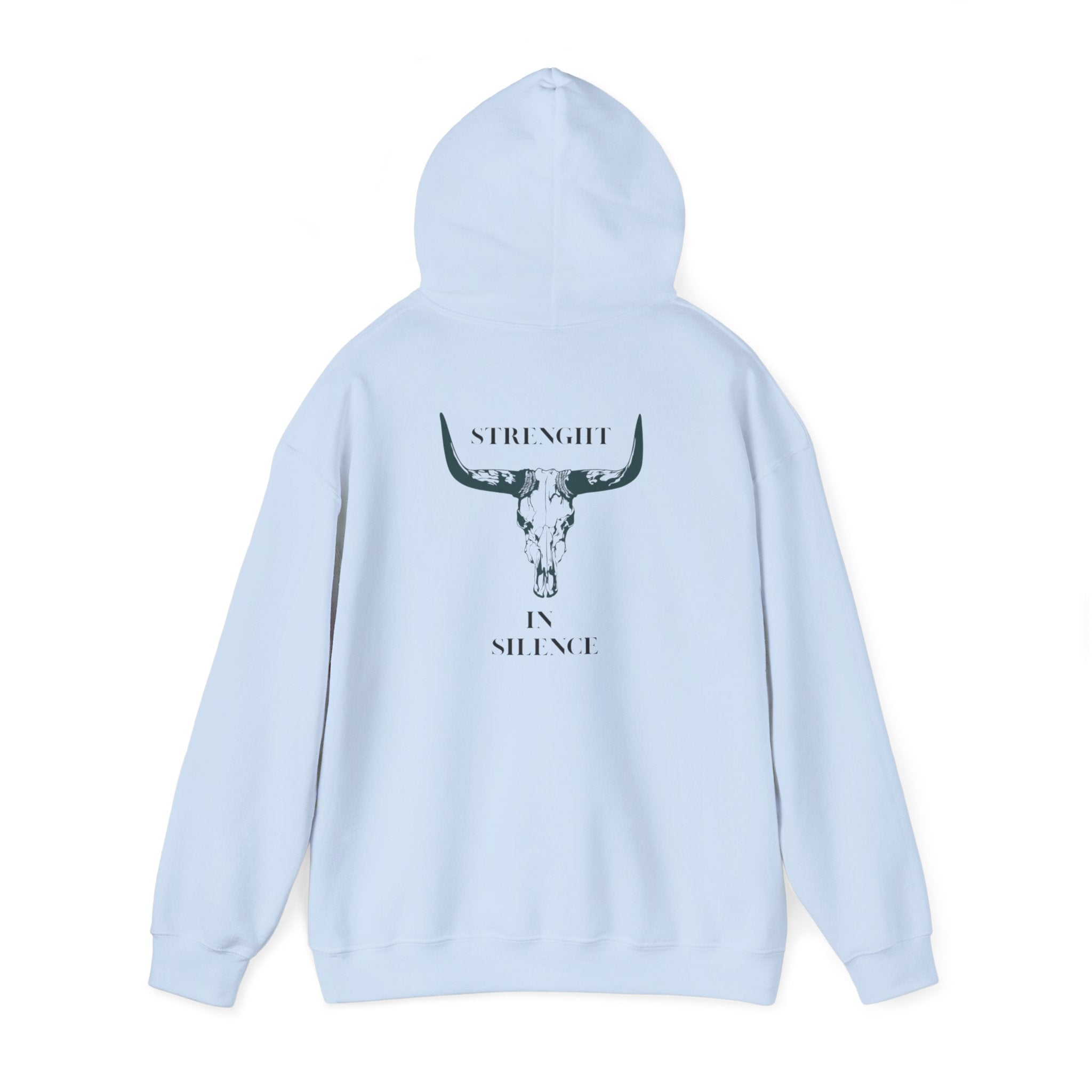 Boho Bull Skull Hoodie unisex western sweatshirt for cow lovers