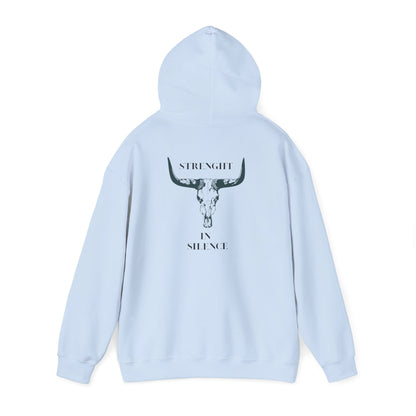 Boho Bull Skull Hoodie unisex western sweatshirt for cow lovers
