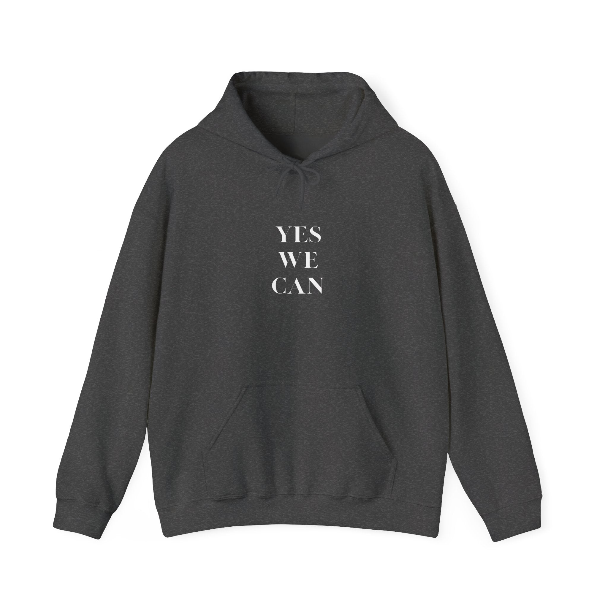 Yes We Can Unisex Hoodie motivational statement sweatshirt gift