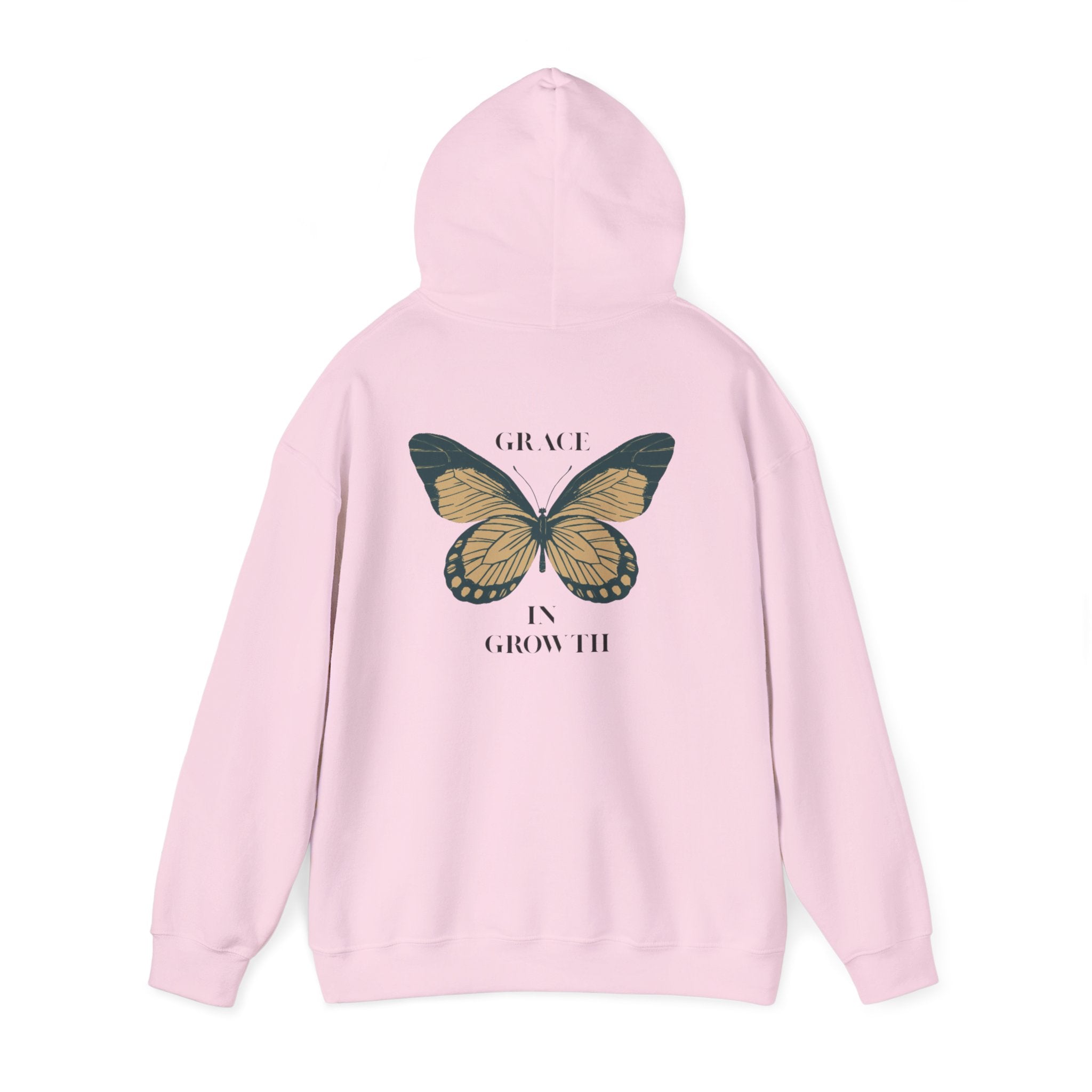 Grace in Growth Hoodie unisex butterfly motivational sweatshirt
