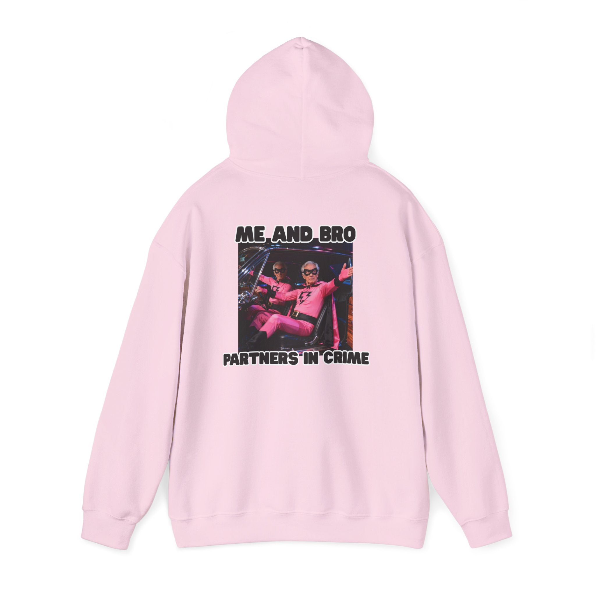 Partners in Crime Hooded Sweatshirt – fun best friend unisex hoodie