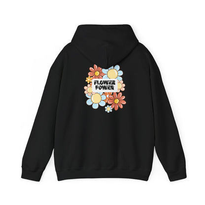 Flower Power Unisex Hoodie eco-friendly boho sweatshirt