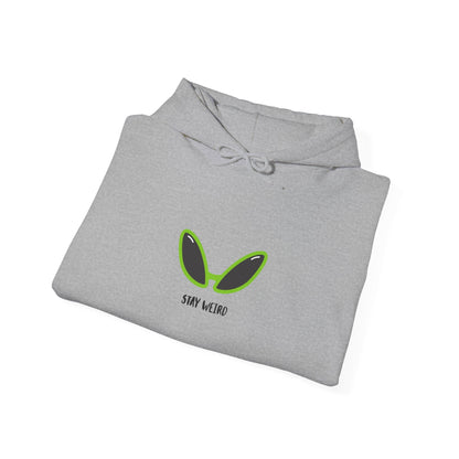 Stay Weird Alien Hoodie – Funny Unisex Sweatshirt for Friends