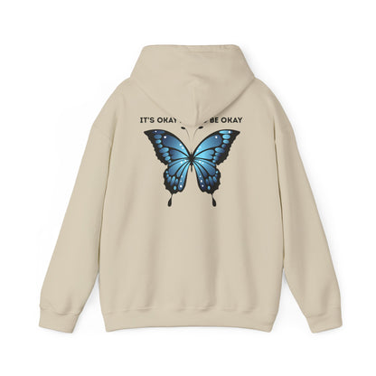 Mental Health Awareness Hoodie blue butterfly quote sweatshirt