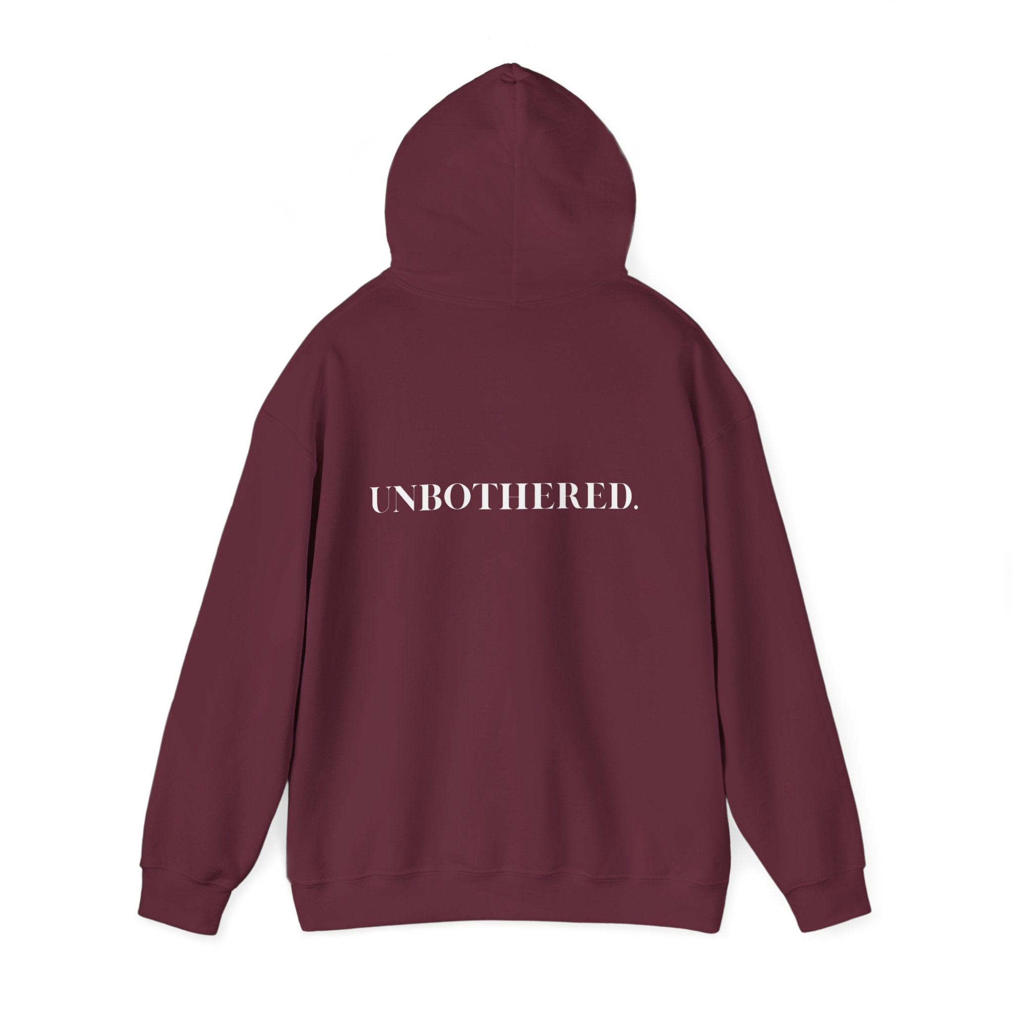Unbothered Hoodie – cozy streetwear statement sweatshirt for relaxation