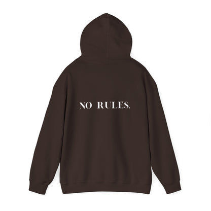 No Rules Black Hoodie – trendy unisex casual streetwear sweater