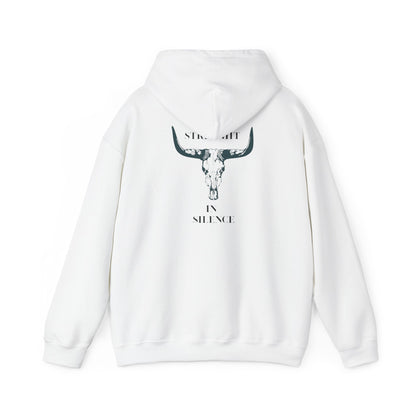 Boho Bull Skull Hoodie unisex western sweatshirt for cow lovers