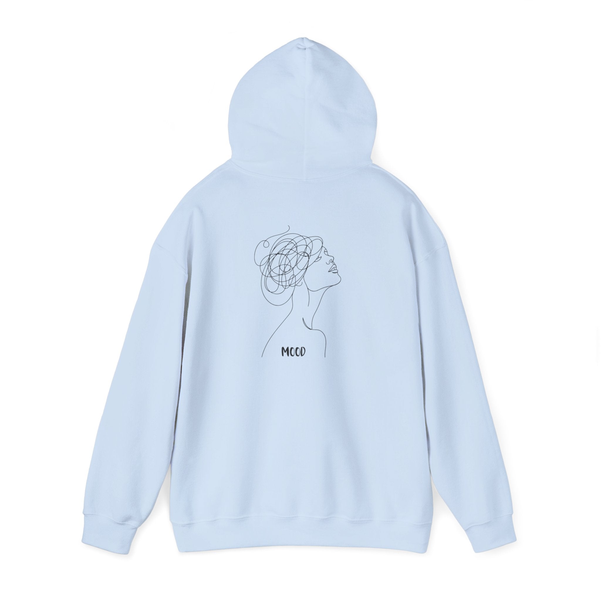 Elegant Floral Line Art Hoodie – minimalist unisex sweatshirt gift for her