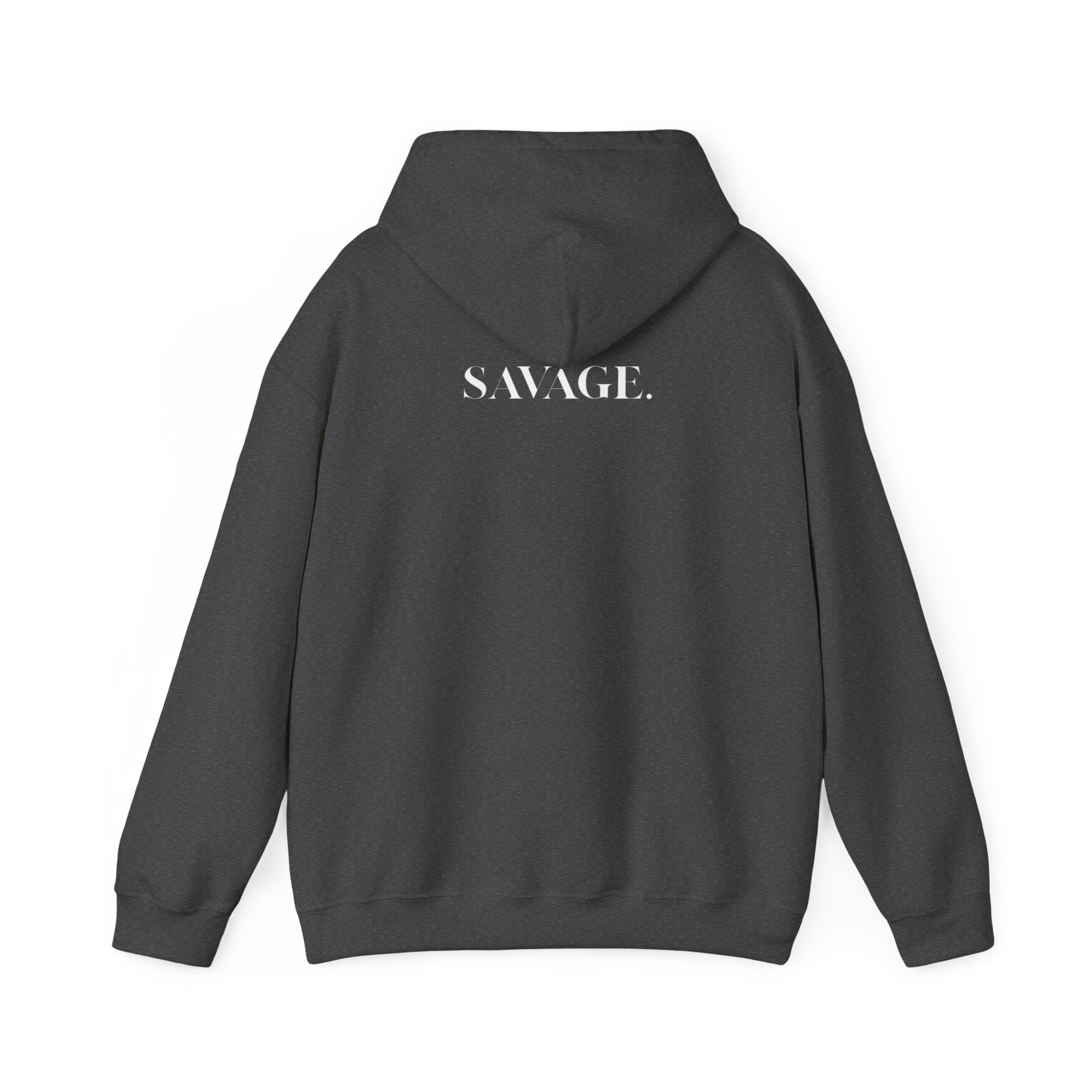 Savage Unisex Heavy Blend Hoodie – bold streetwear for confident comfort