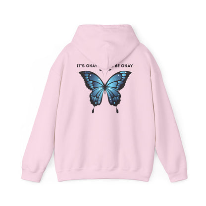 Mental Health Awareness Hoodie blue butterfly quote sweatshirt