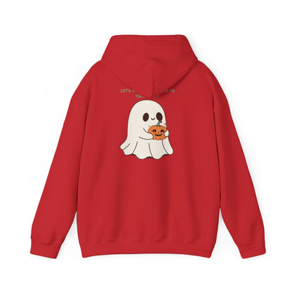 Ghost Pumpkin Hoodie Halloween Sweatshirt Cozy Fall Pullover