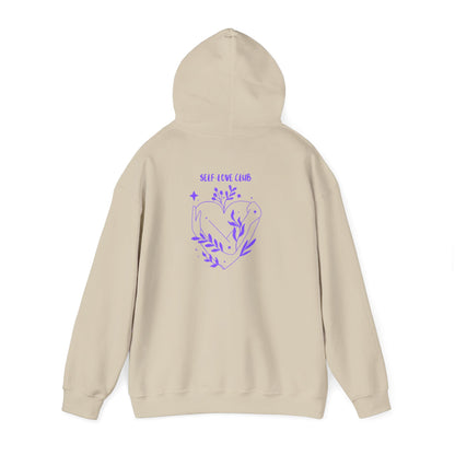 Floral Heart Hoodie cozy unisex sweatshirt for nature lovers