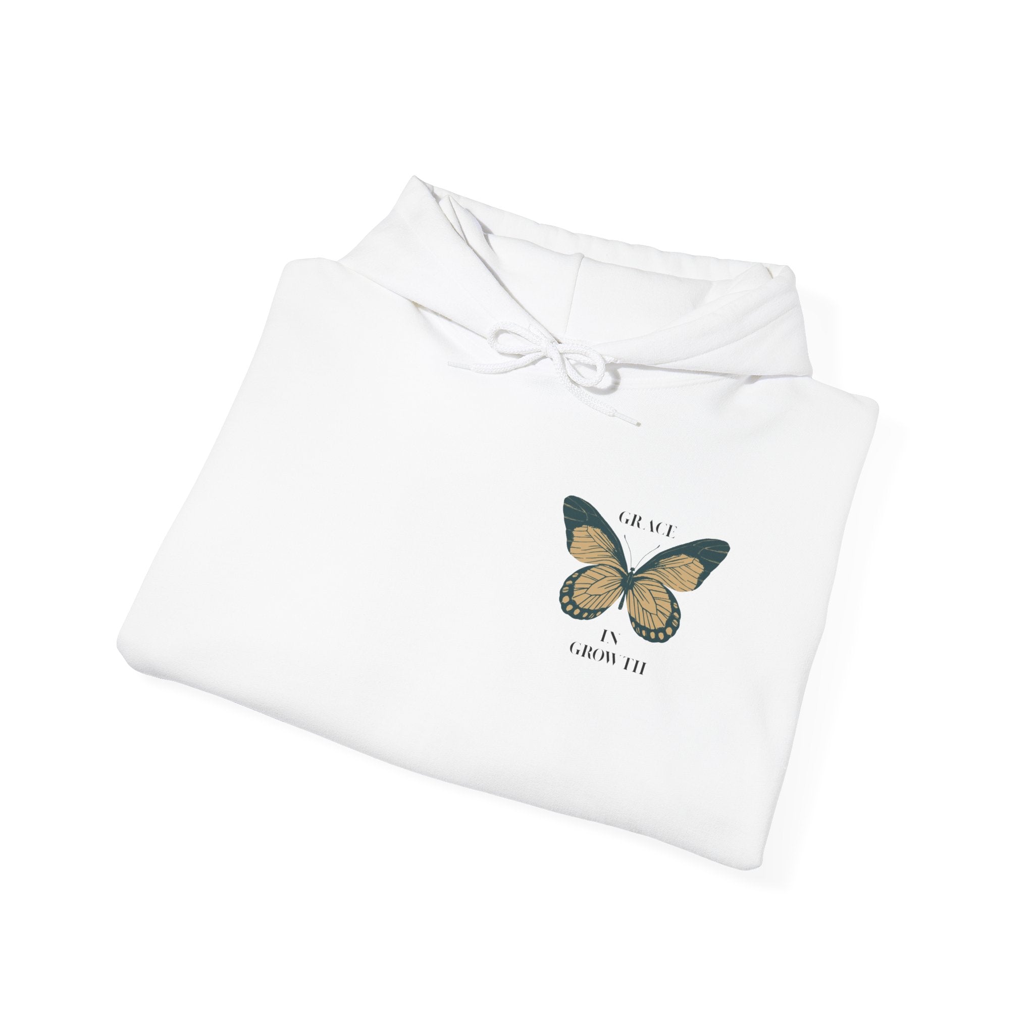 Grace in Growth Hoodie unisex butterfly motivational sweatshirt