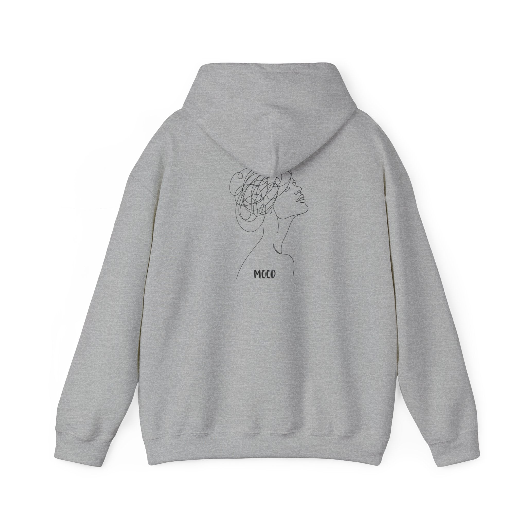 Elegant Floral Line Art Hoodie – minimalist unisex sweatshirt gift for her