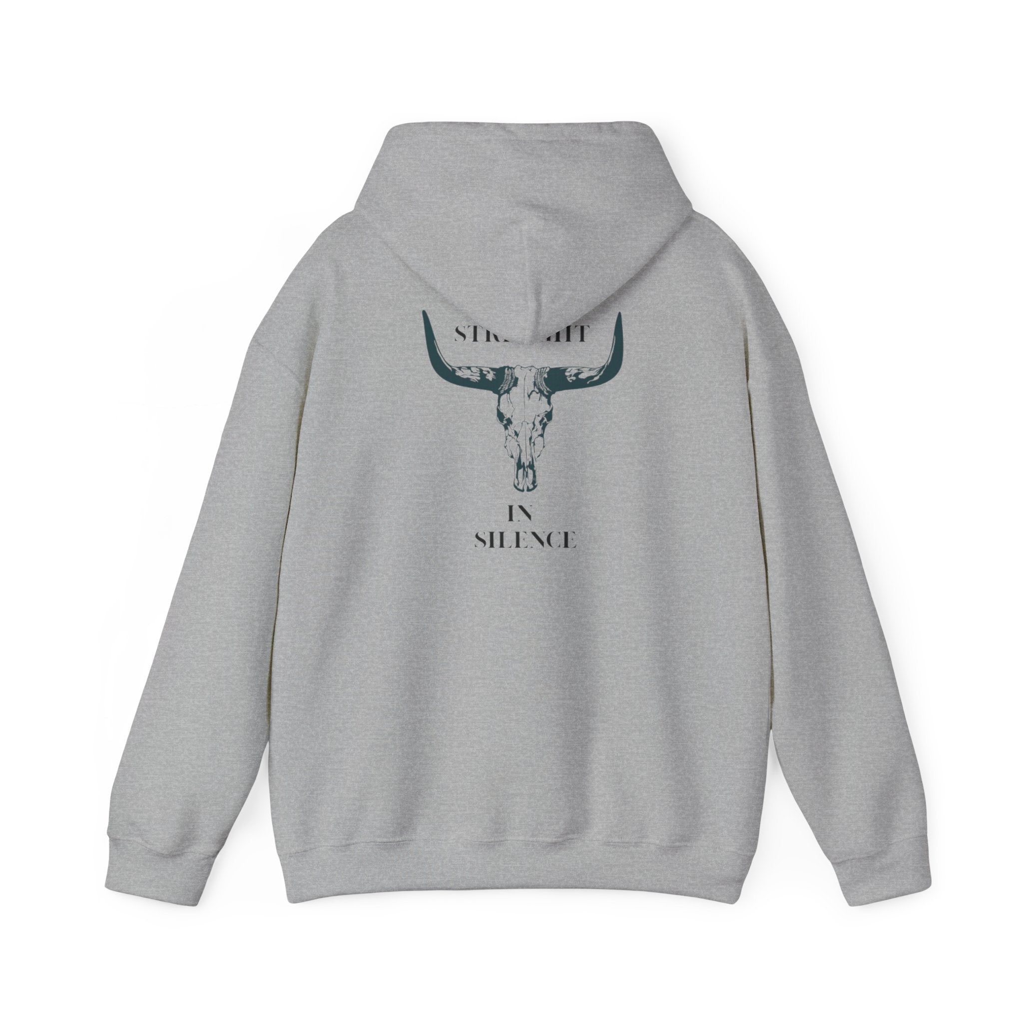 Boho Bull Skull Hoodie unisex western sweatshirt for cow lovers