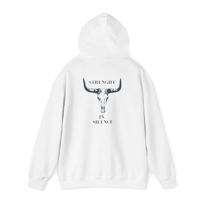 Boho Bull Skull Hoodie unisex western sweatshirt for cow lovers