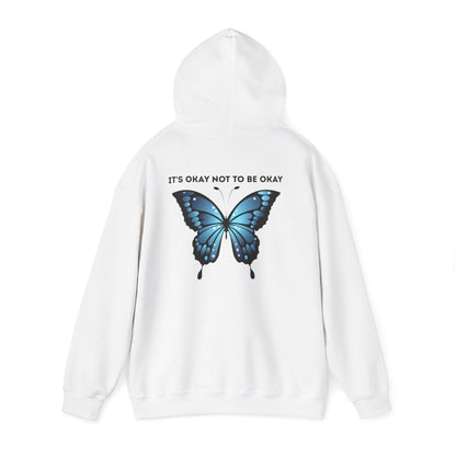 Mental Health Awareness Hoodie blue butterfly quote sweatshirt