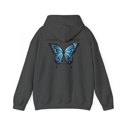 Mental Health Awareness Hoodie blue butterfly quote sweatshirt