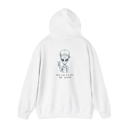 Funny Alien Hoodie unisex UFO graphic sweatshirt for sci-fi fans