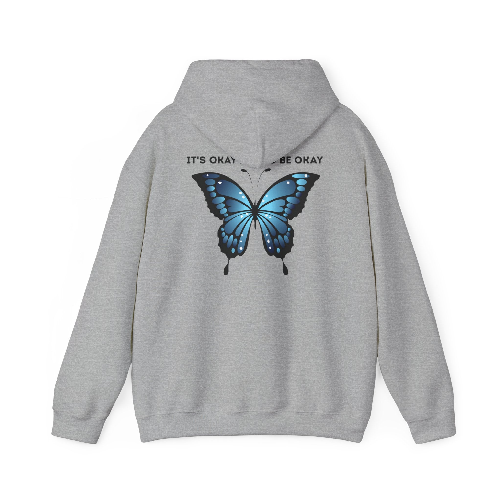 Mental Health Awareness Hoodie blue butterfly quote sweatshirt