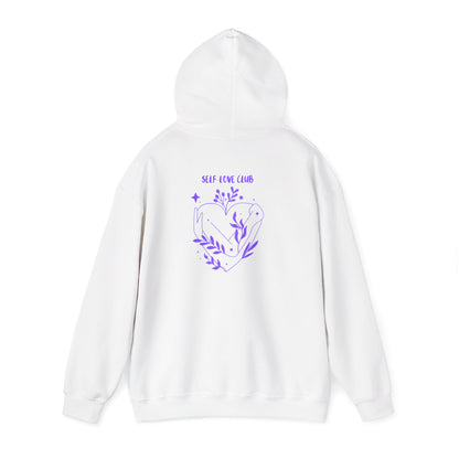 Floral Heart Hoodie cozy unisex sweatshirt for nature lovers