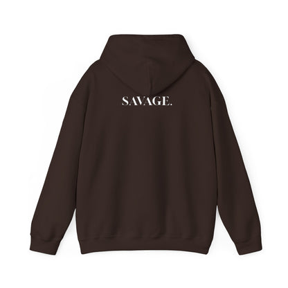 Savage Unisex Heavy Blend Hoodie – bold streetwear for confident comfort