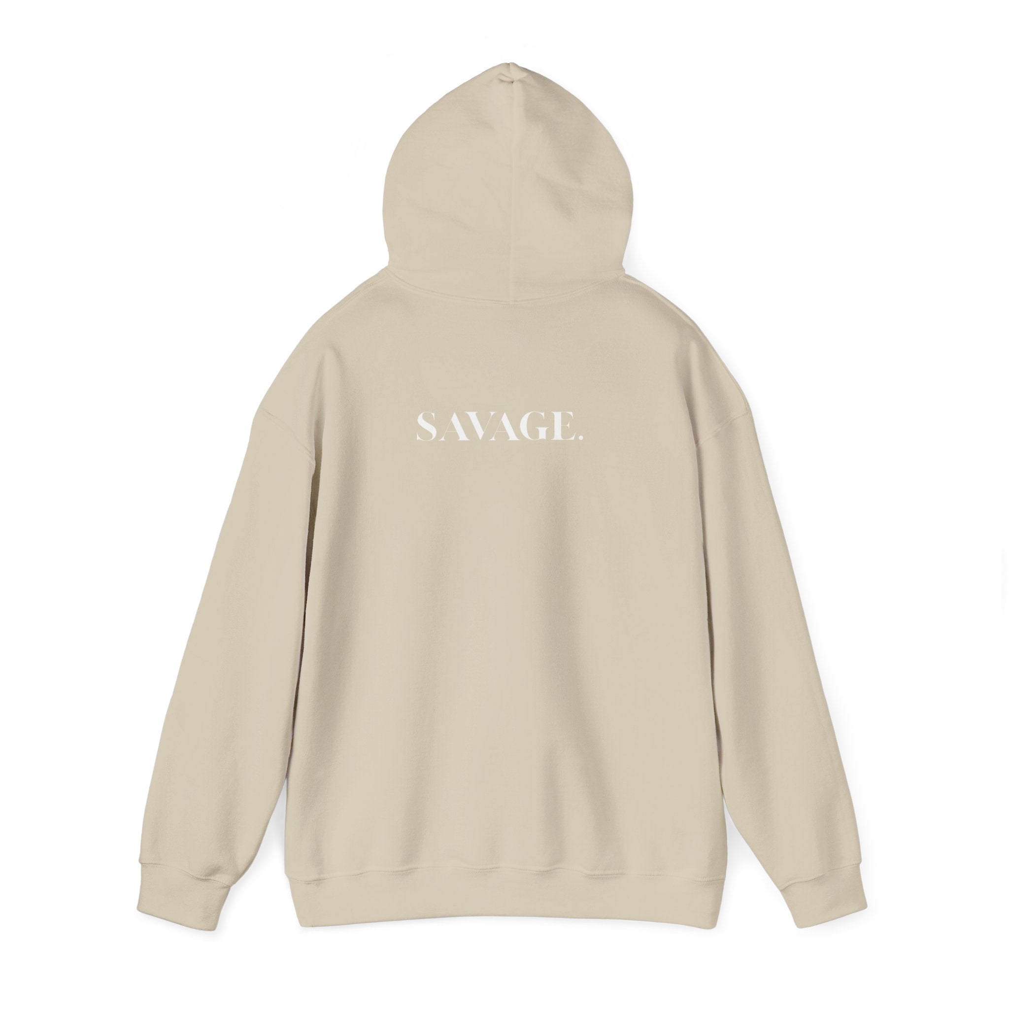 Savage Unisex Heavy Blend Hoodie – bold streetwear for confident comfort