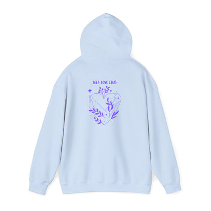 Floral Heart Hoodie cozy unisex sweatshirt for nature lovers
