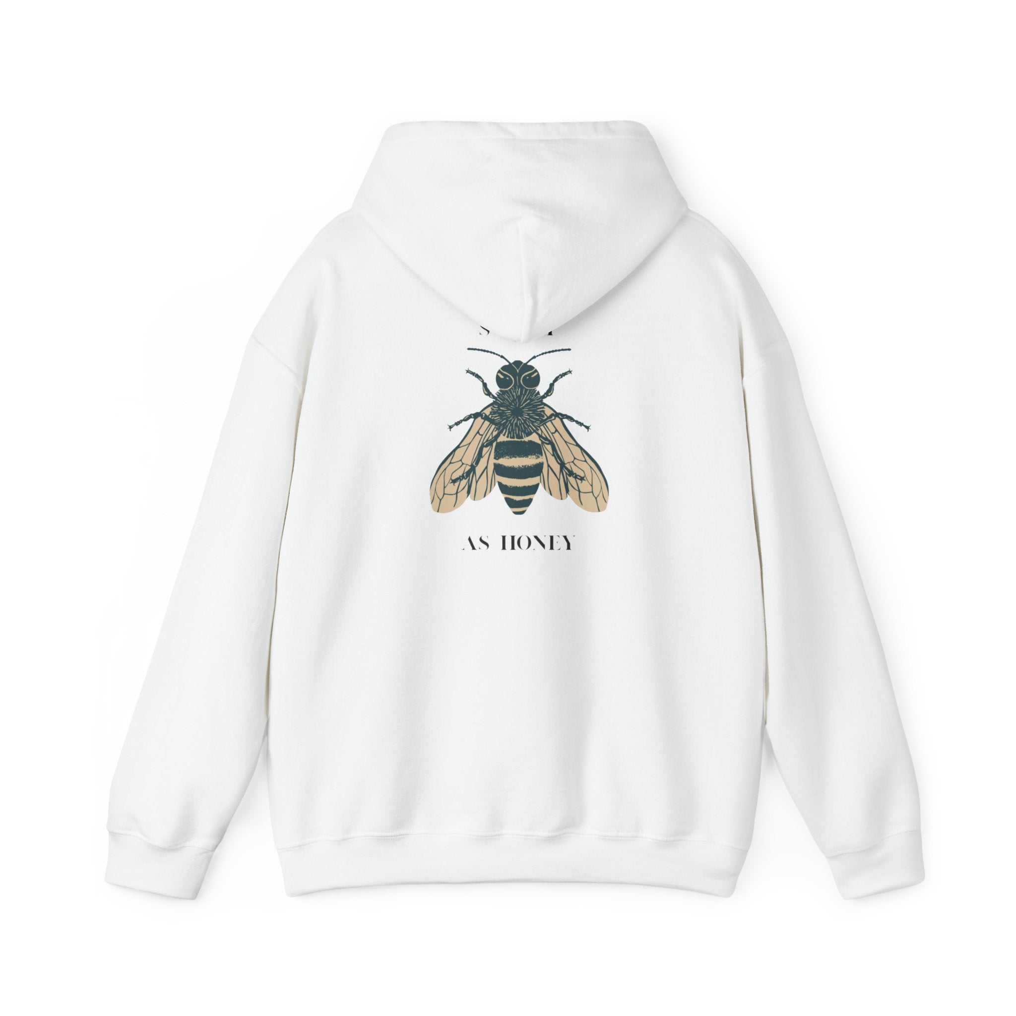 Bee Motif Unisex Hoodie – Organic Cotton Streetwear Sweatshirt