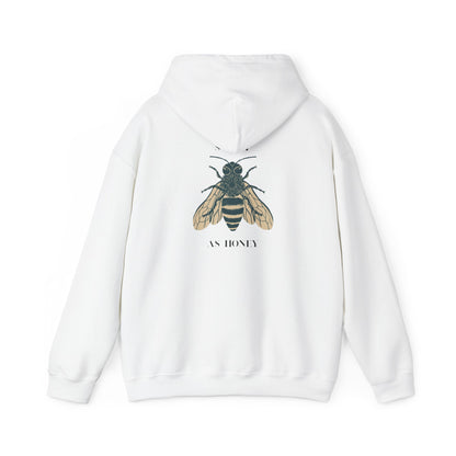 Bee Motif Unisex Hoodie – Organic Cotton Streetwear Sweatshirt
