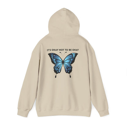 Mental Health Awareness Hoodie blue butterfly quote sweatshirt
